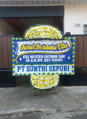 Papan Bunga Duka di Harjasari